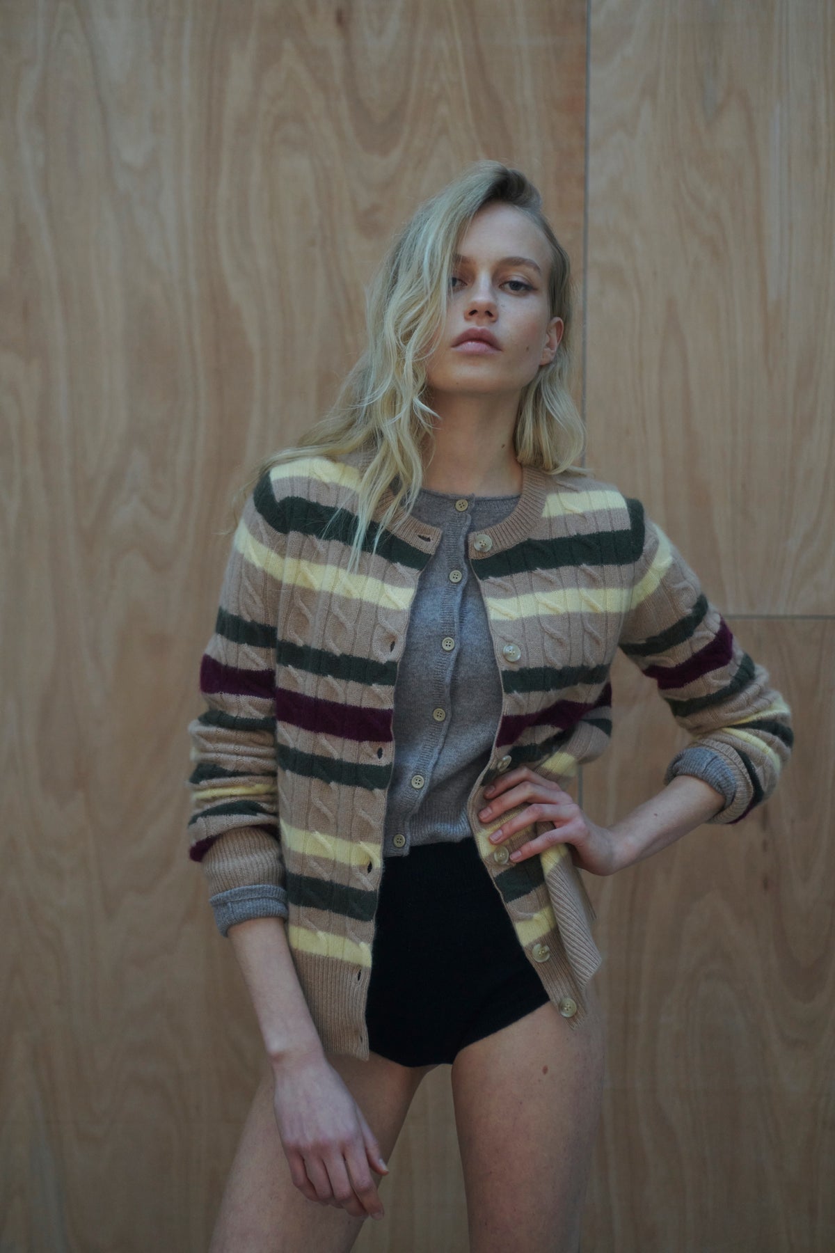 Conduit Cardigan by Madeleine Thompson, AW26 campaign photograph 6