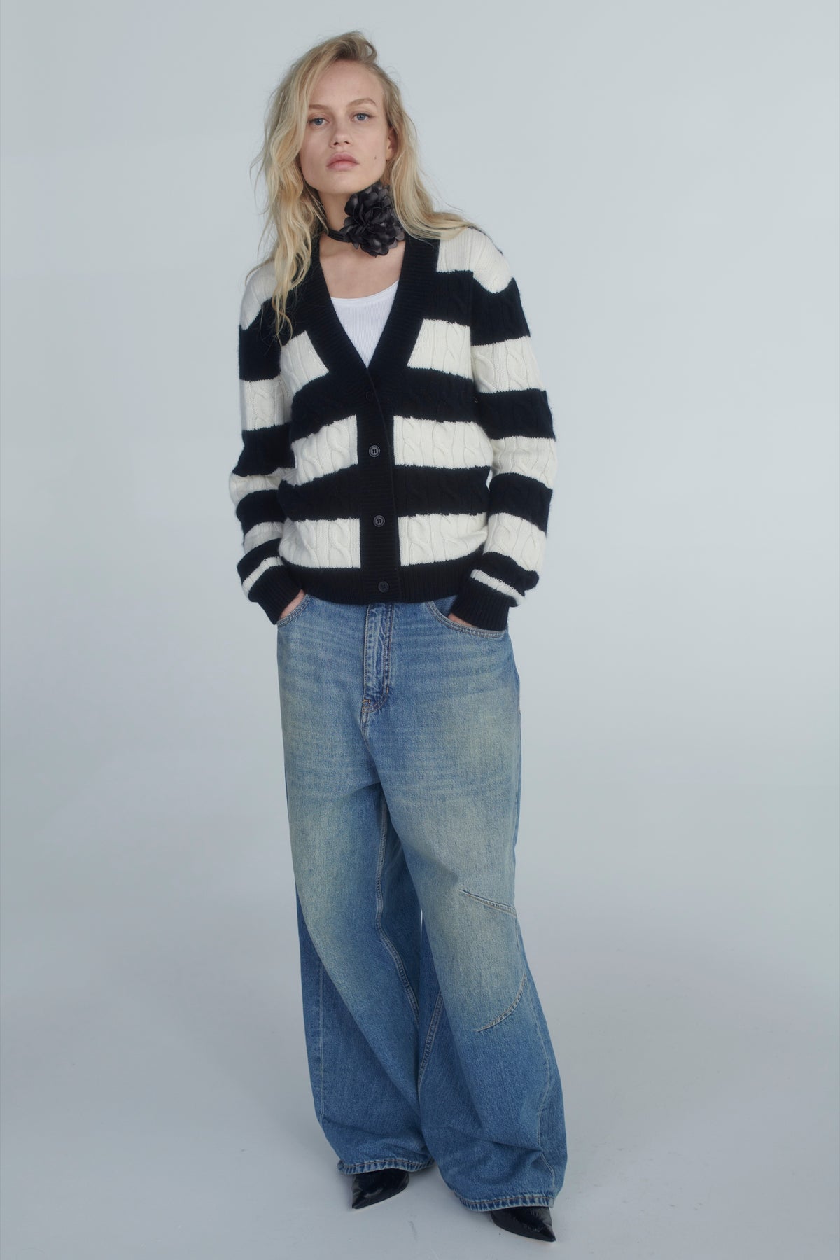 Glenealy Cardigan by Madeleine Thompson, AW26 campaign photograph 3