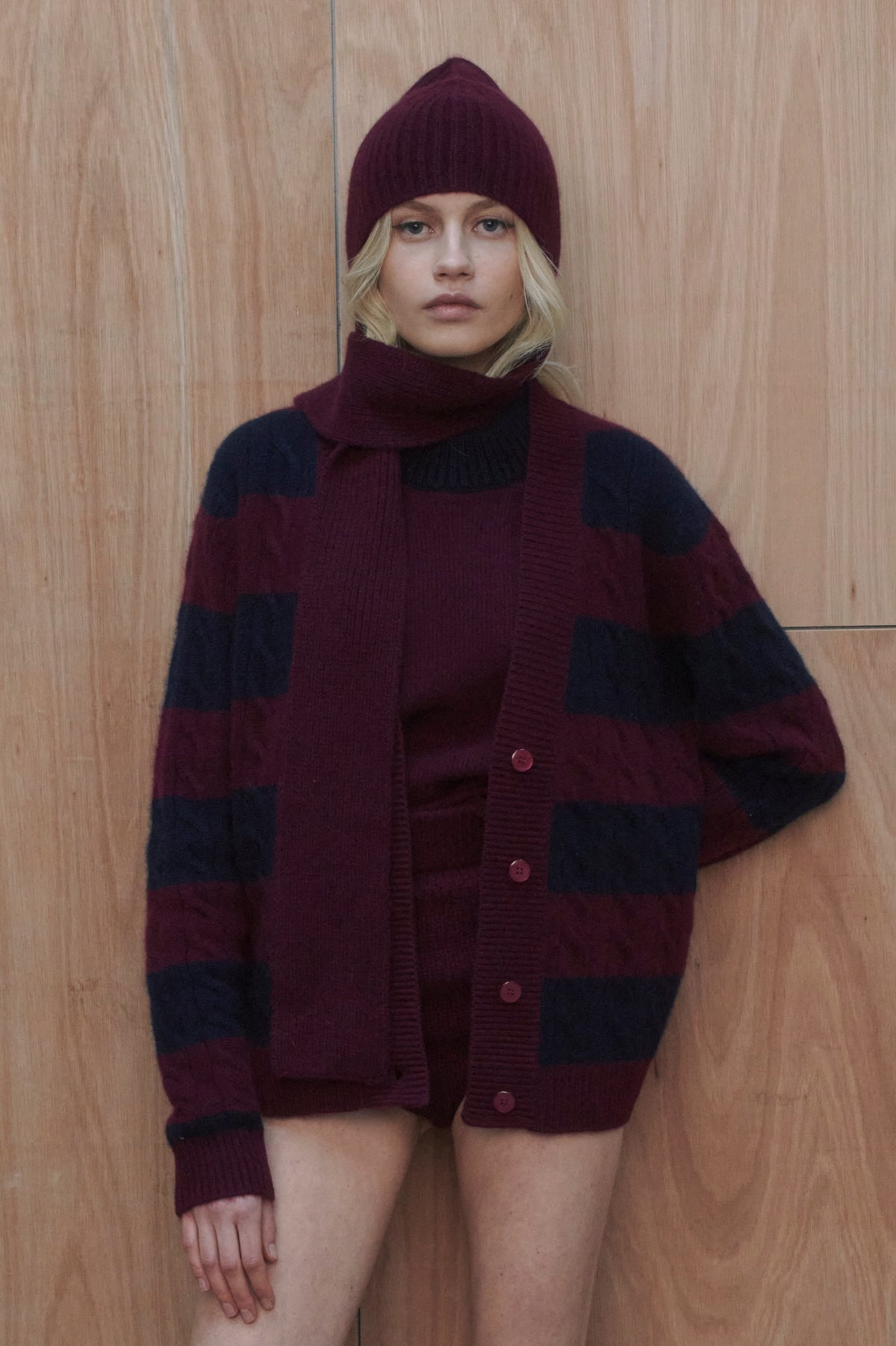 Rednaxela Beanie by Madeleine Thompson, AW26 campaign photograph 4