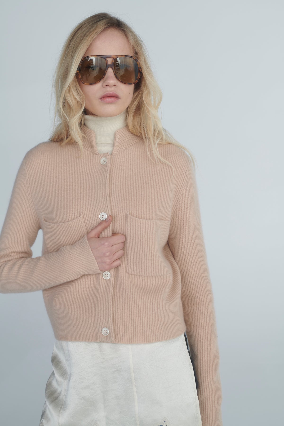 Battery Cardigan by Madeleine Thompson, AW26 campaign photograph 3