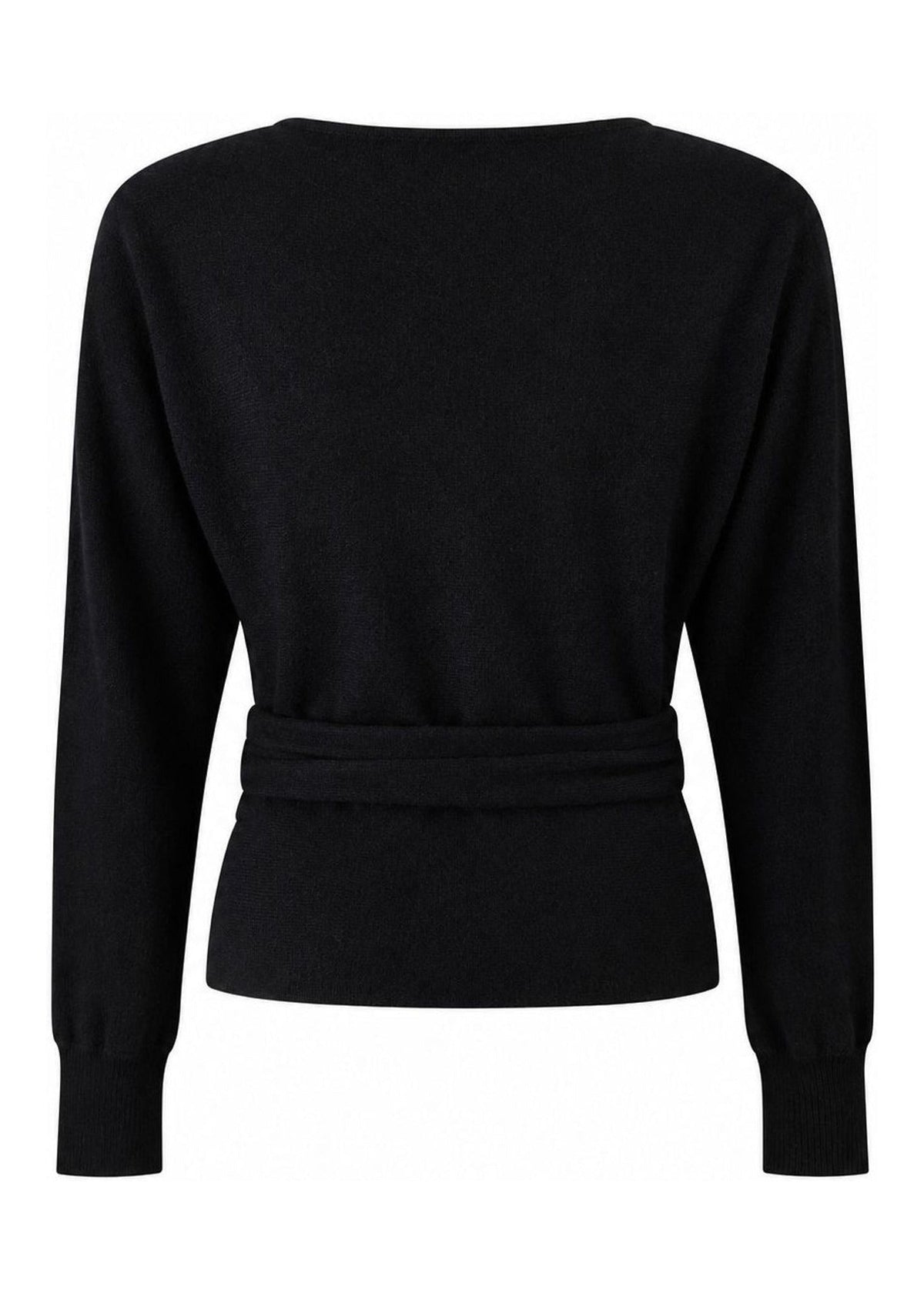 Athena Cardigan in black — back cut-out