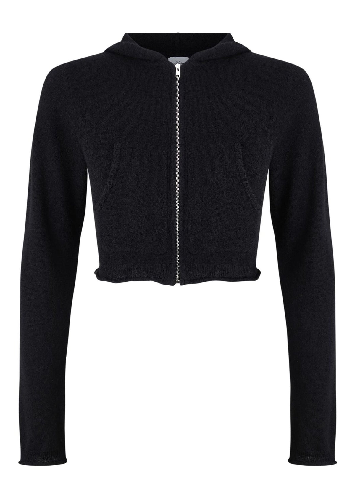 Gala Hoodie in black — front cut-out