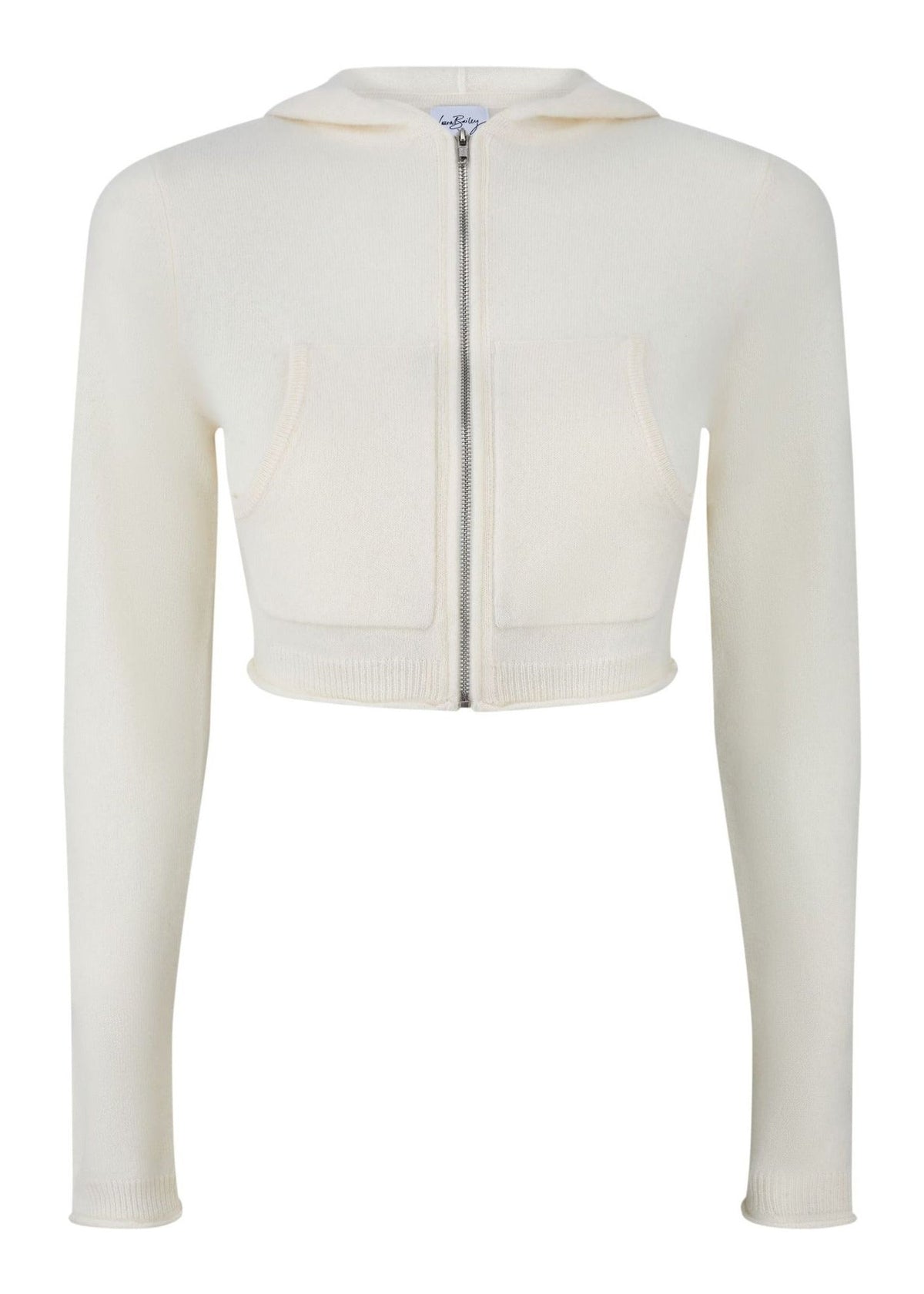 Gala Hoodie in cream — front cut-out