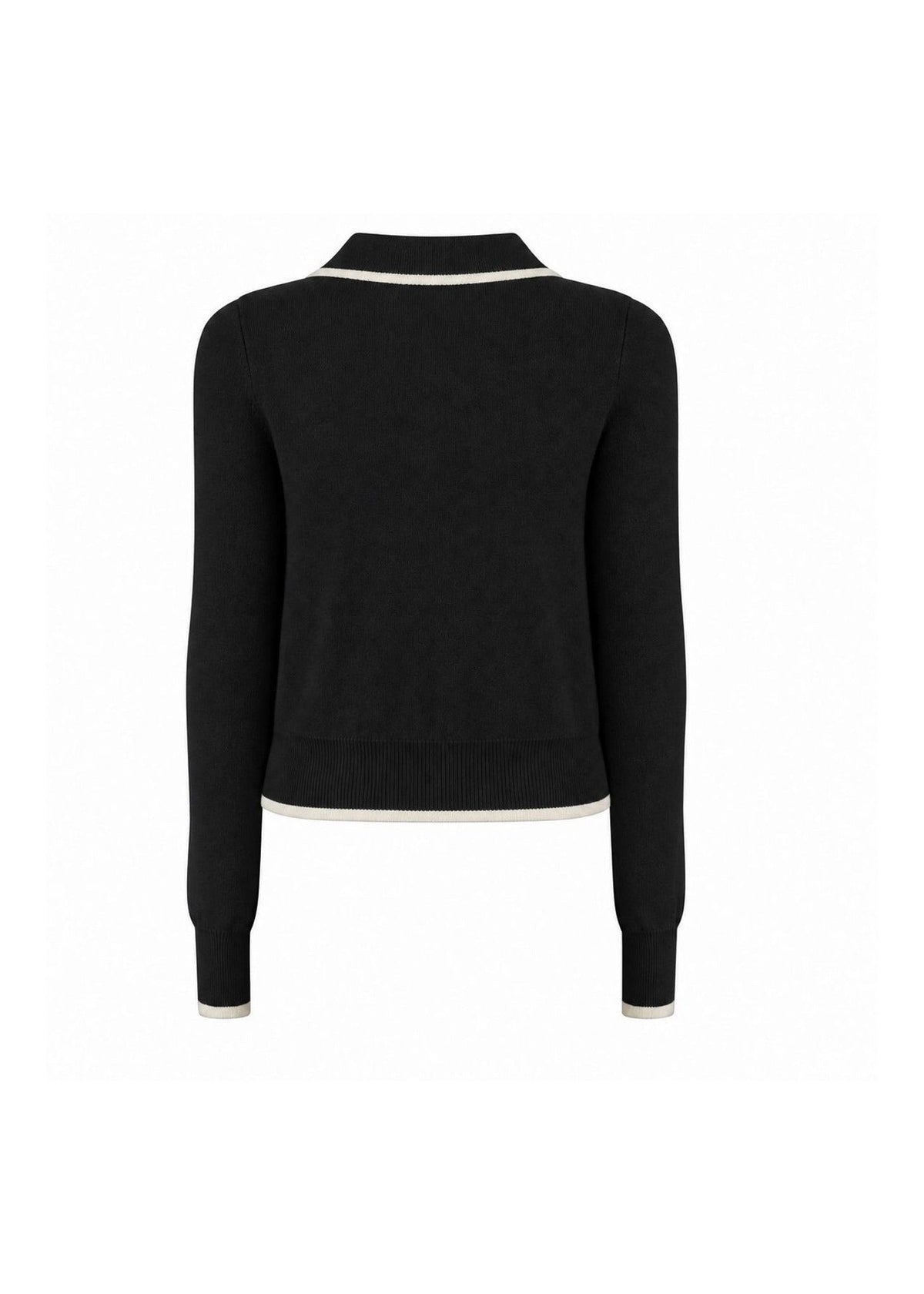 Agnes Top in black — back cut-out