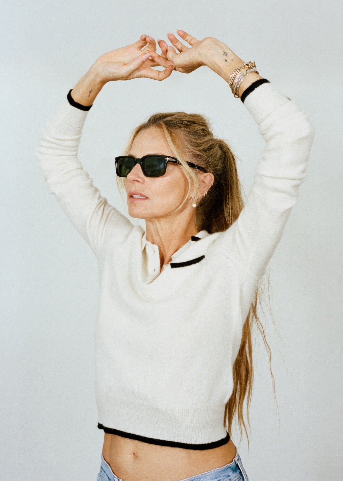 Agnes Top in cream — Laura Bailey × Madeleine Thompson