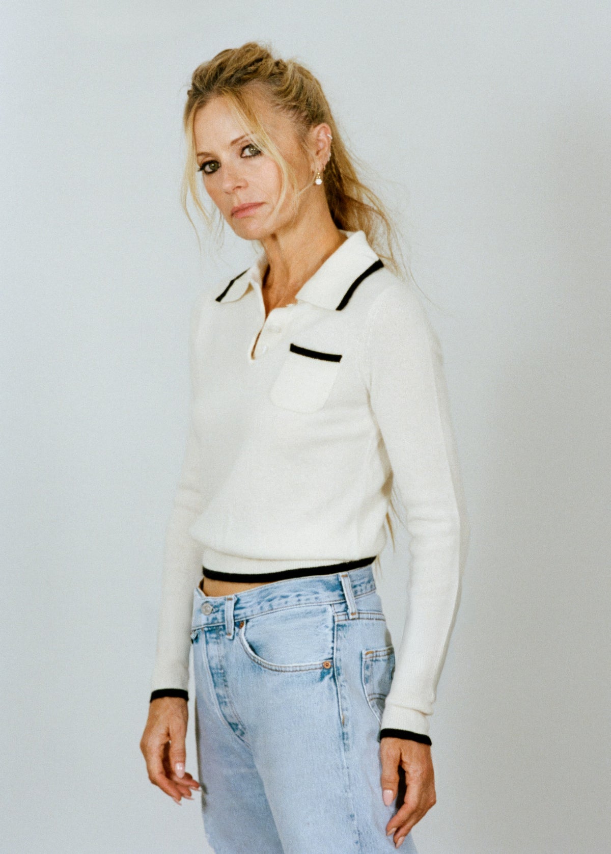 Agnes Top in cream — Laura Bailey × Madeleine Thompson