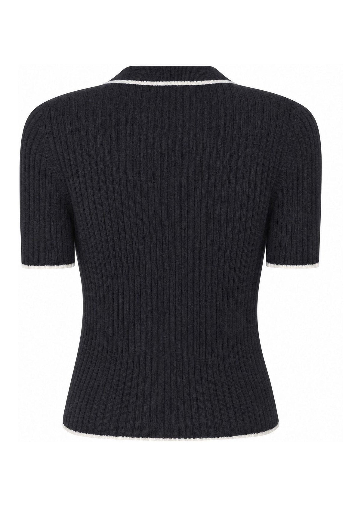 Charlie Top in black — back cut-out