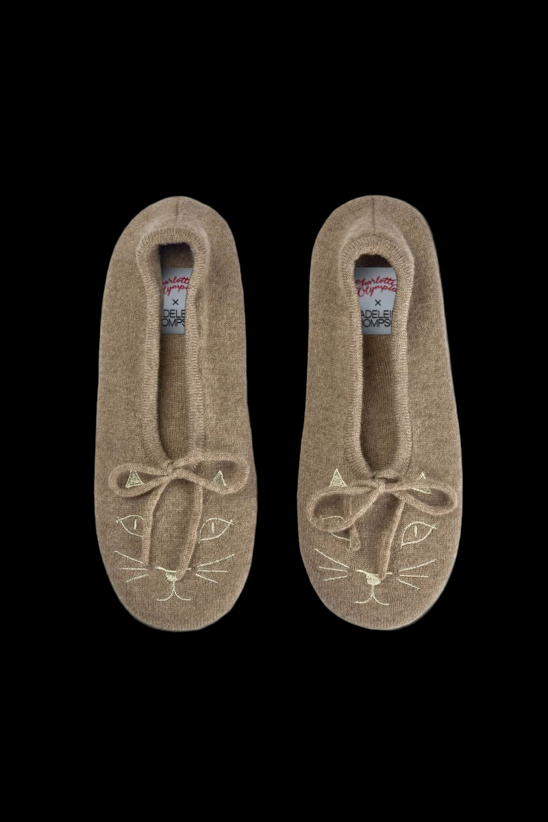 Cashmere Kitty Slippers (Charlotte Olympia X Madeleine Thompson)