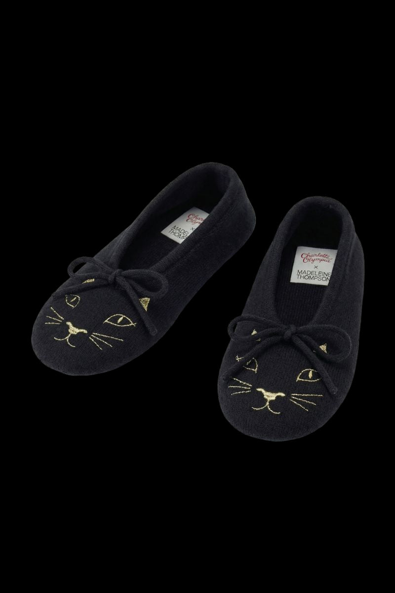 Cashmere Kitty Slippers (Charlotte Olympia X Madeleine Thompson)