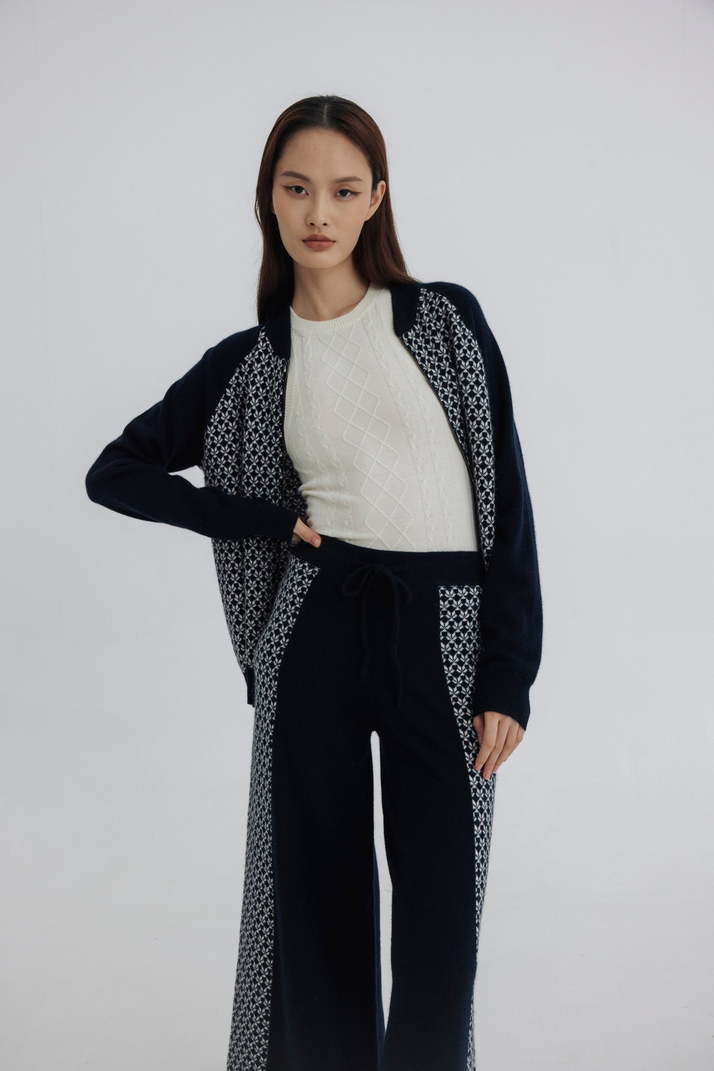 degas bomber + blake pant (navy)