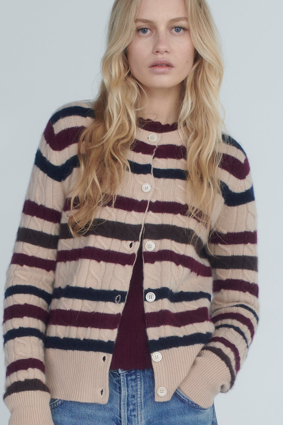 Conduit Cardigan by Madeleine Thompson, AW26 campaign photograph 1