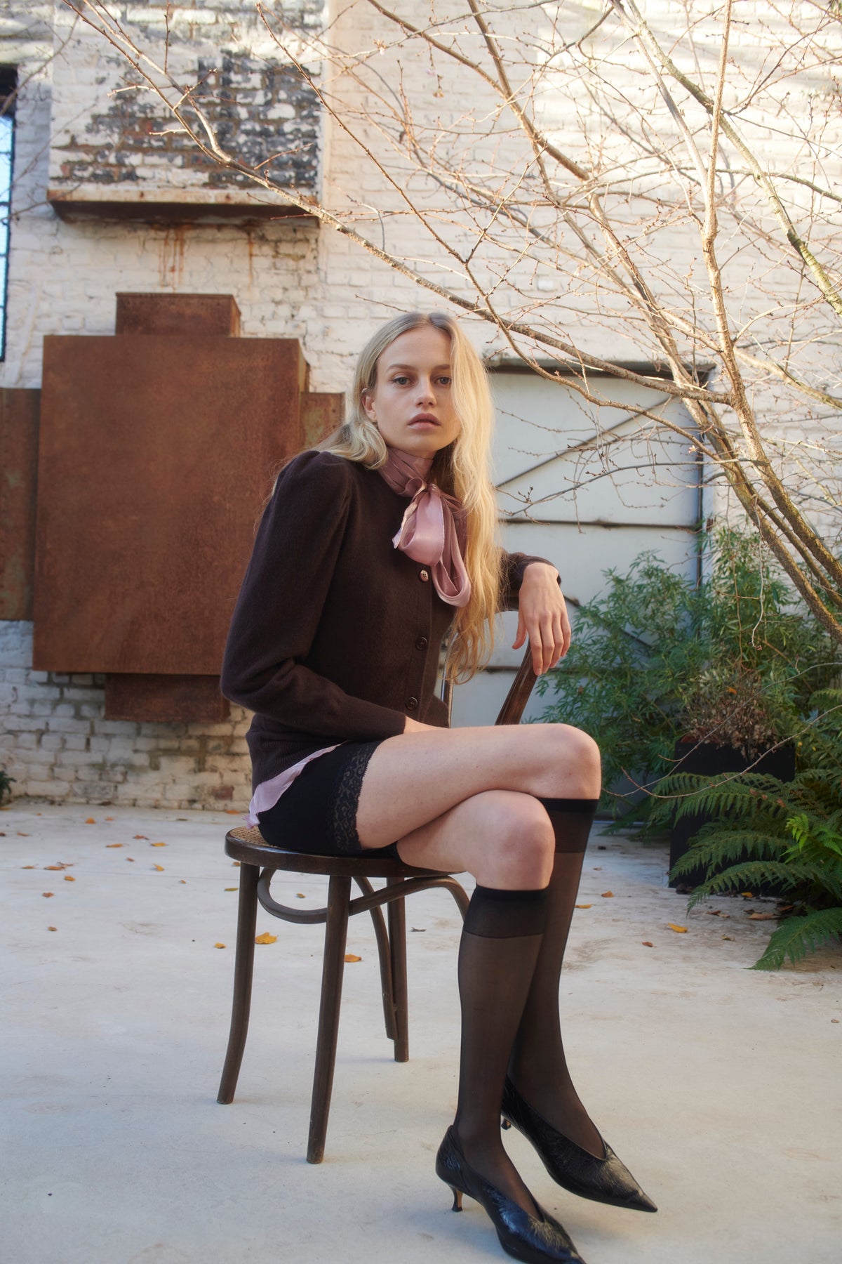 Borrett Cardigan by Madeleine Thompson, AW26 campaign photograph 4