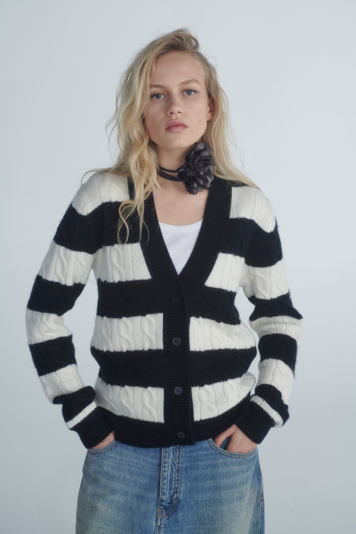 Glenealy Cardigan by Madeleine Thompson, AW26 campaign photograph 1