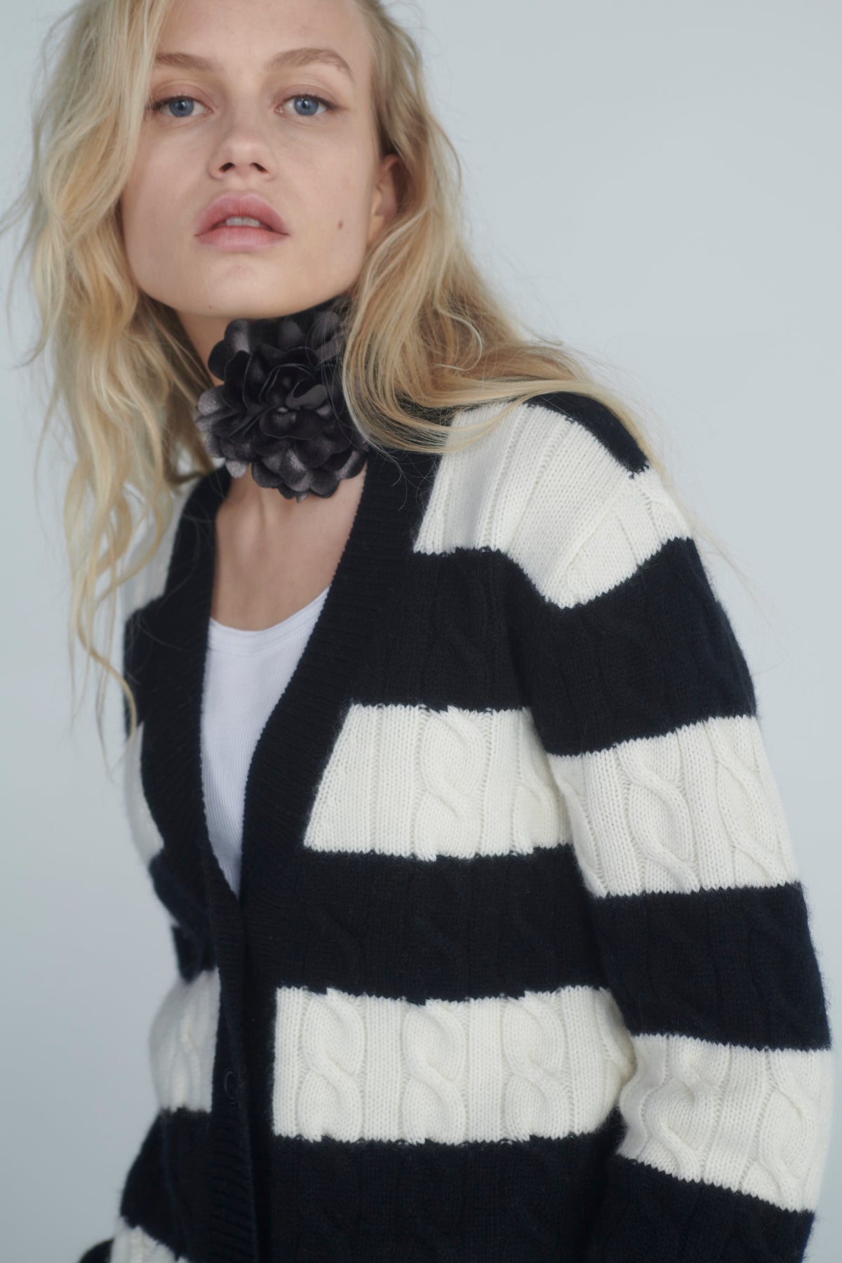 Glenealy Cardigan by Madeleine Thompson, AW26 campaign photograph 2