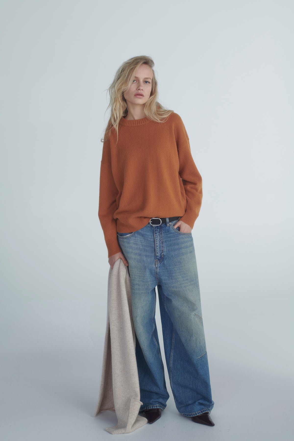 Blue Pool Scarf by Madeleine Thompson, AW26 campaign photograph 3