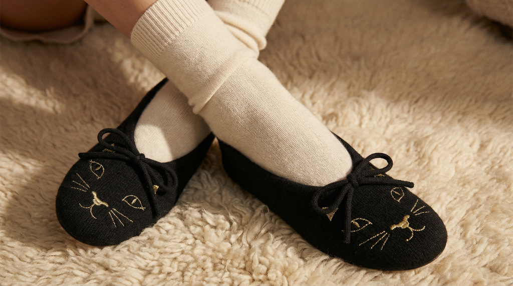 Cashmere Kitty Slippers (Charlotte Olympia X Madeleine Thompson)