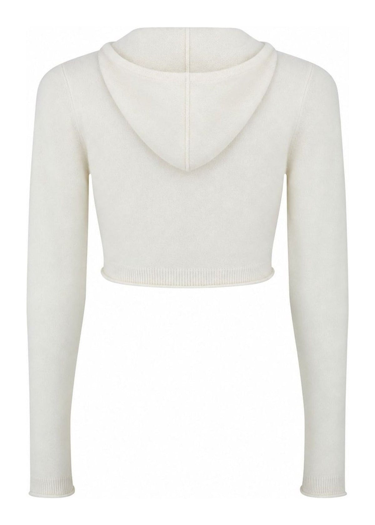 Gala Hoodie in cream — back cut-out