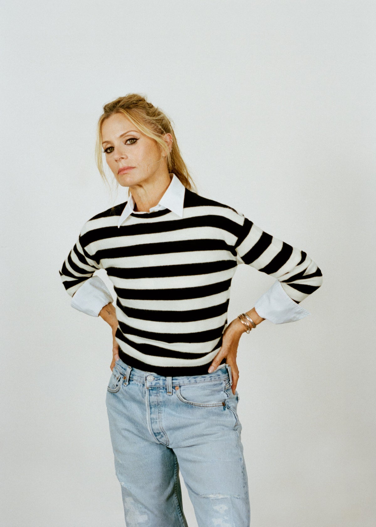 Phoebe Top in black cream — Laura Bailey × Madeleine Thompson