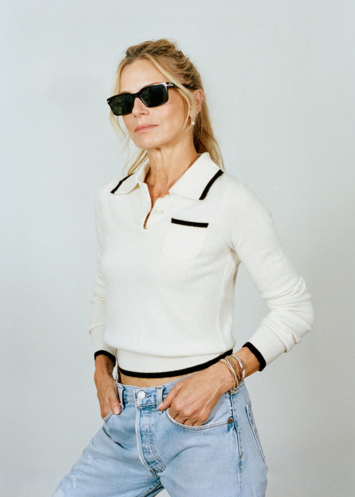 Agnes Top in cream — Laura Bailey × Madeleine Thompson