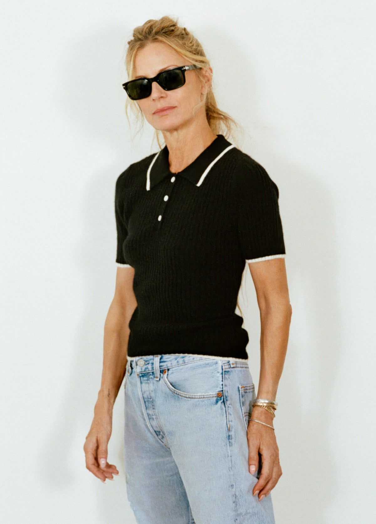 Charlie Top in black — Laura Bailey × Madeleine Thompson