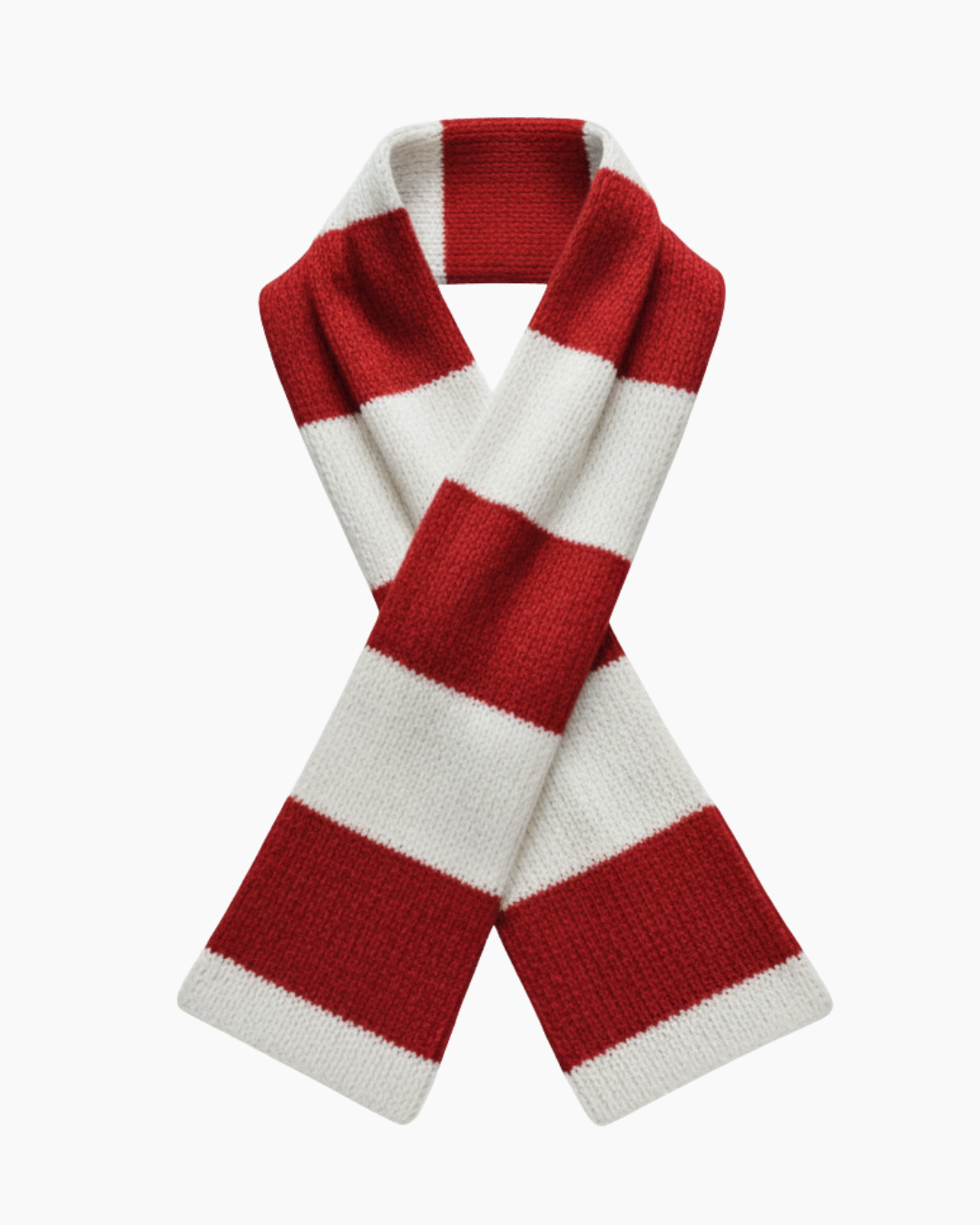 MTFC Red & White Cashmere Football Scarf