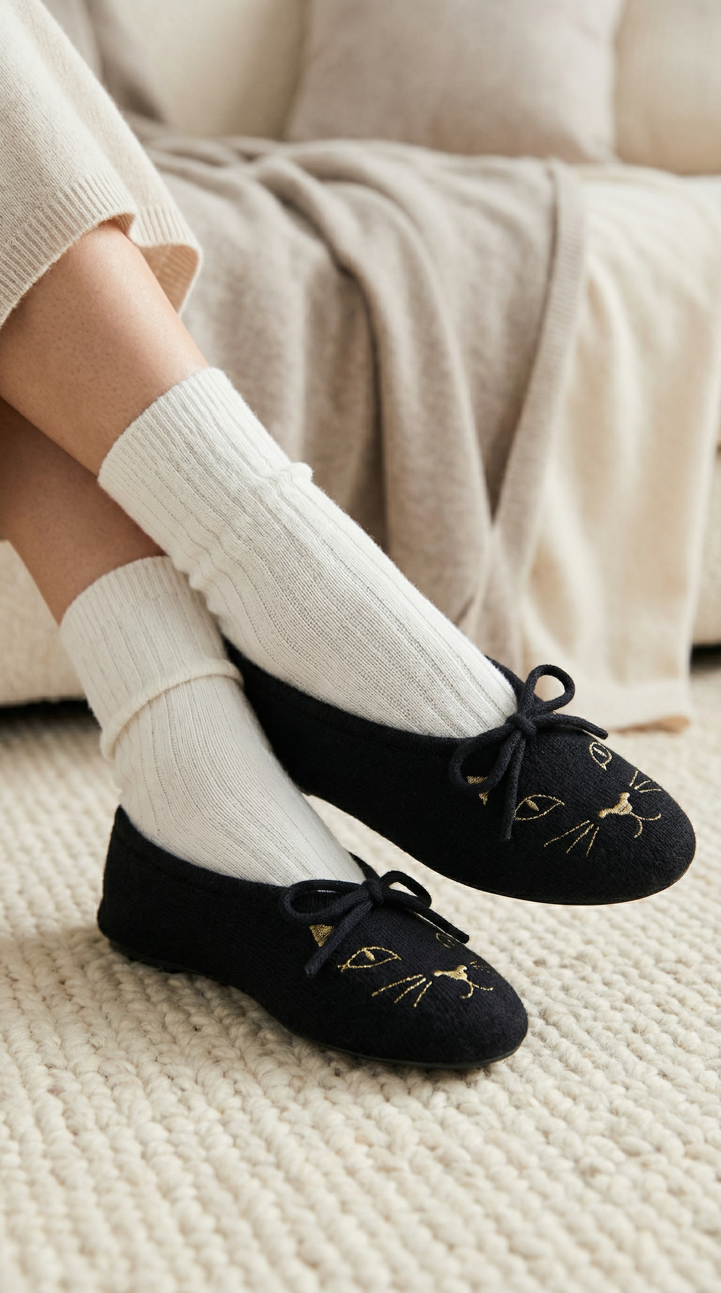 Cashmere Kitty Slippers (Charlotte Olympia X Madeleine Thompson) Cashmere Kitty Slippers (Charlotte Olympia X Madeleine Thompson)