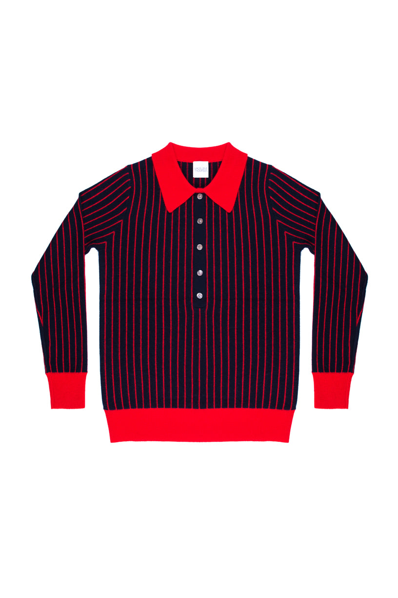 Flit Top Navy and Red