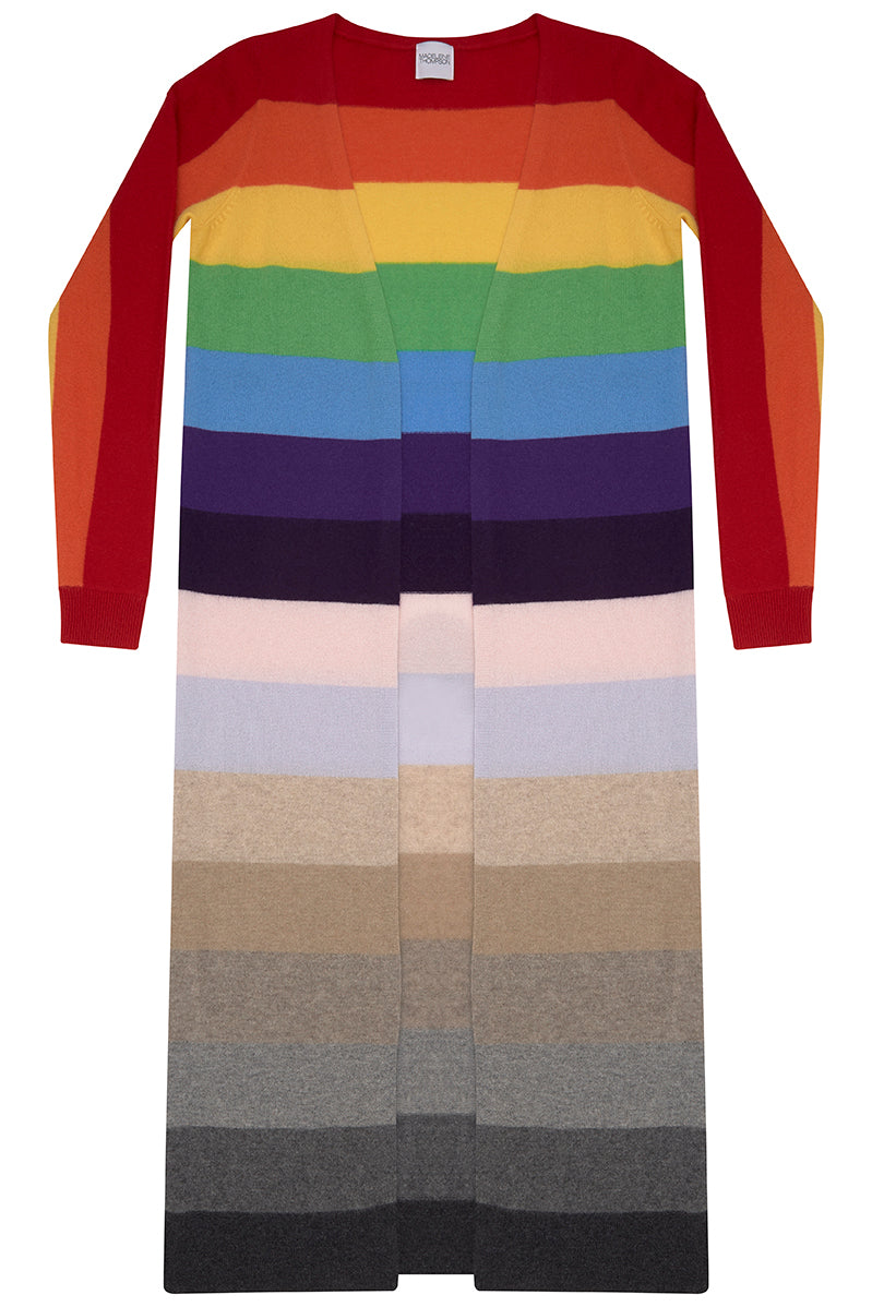 Rainbow striped Pricus Cardigan