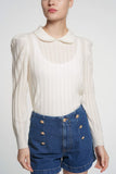 tulasi top in white